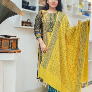 Stitched Cotton Embroidery Work 3 pcs. Size 38/44)