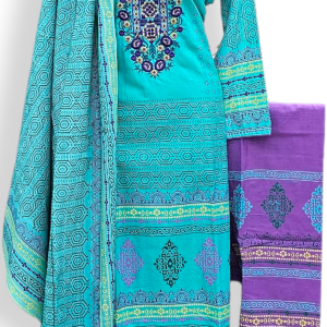 Stitched Cotton Embroidery Work 3 pcs. (Size: 36/42/44)30 % off