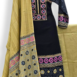 Stitched Cotton Embroidery Work 3 pcs. Size 36/38/46)30 % off