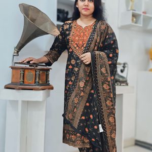 Stitched Cotton Embroidery Work 3 pcs. Size 38/40/44/46)