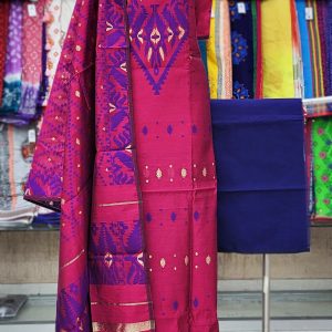 Unstitched Jamdani Print Cotton 3 pcs.15 % off