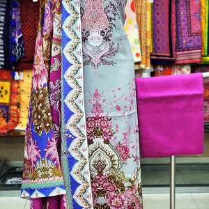 Unstitched Cotton Lawn 3 pcs