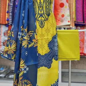 Unstitched Cotton Lawn 3 pcs