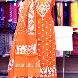 Unstitched Jamdani Print Coton 3 pcs