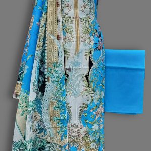 Unstitched Coton Lawn  3 pcs. 10 % Off