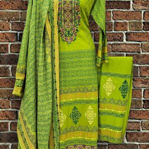 Stitched Cotton Embroidery Work 3 pcs(Size 36) 30 % off