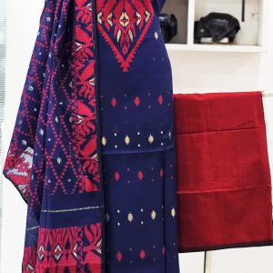 Unstitched Jamdani Print Cotton 3 pcs.15 % off