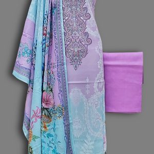 Unstitched Coton Lawn  3 pcs