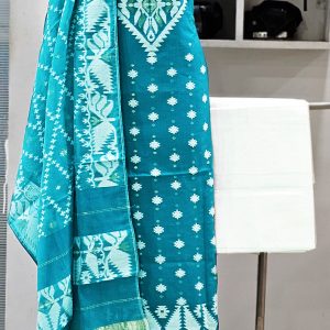 Unstitched Jamdani Print Coton 3 pcs