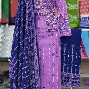 Stitched Cotton Embroidery Work 3 pcs.( Size 42) 20 % off