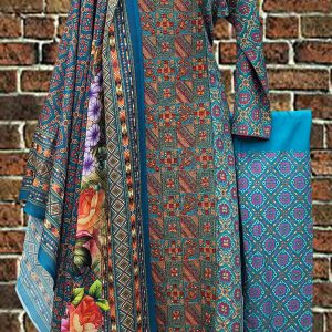 Stitched Cotton Embroidery Work 3 pcs.(Size 34) 40 % off