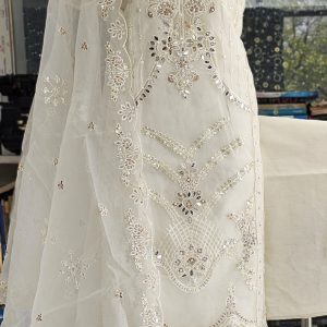 Unstitched jori Suta,Stone work 4 pcs.15 % off