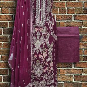 Unstitched jori Suta,Embroidery work 4 pcs . 35 % off