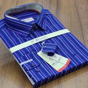 Men's Full Sleeve Cotton Shirt (Shoulder Size : 18 Neck Size : 15.5) Made in Bangladesh.20 % Off