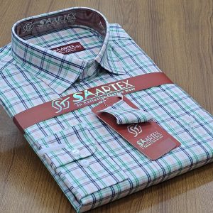 Men’s Full Sleeve Cotton Shirt (Shoulder Size : 18 Neck Size : 15.5) Made in Bangladesh.
