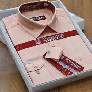 Men’s Full Sleeve Cotton Box Shirt (Shoulder Size : 18) Neck Size : 15.5) Made in Bangladesh