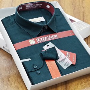 Men’s Full Sleeve Cotton Box Shirt (Shoulder Size : 19) Neck Size : 16.5) Made in Bangladesh