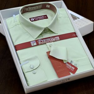 Men’s Full Sleeve Cotton Box Shirt (Shoulder Size : 18) Neck Size : 15.5) Made in Bangladesh