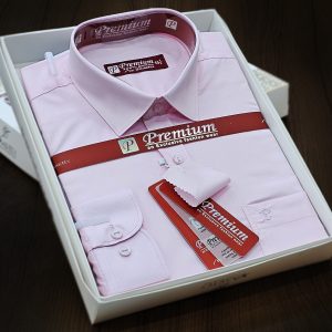 Men’s Full Sleeve Cotton Box Shirt (Shoulder Size : 18) Neck Size : 15.5) Made in Bangladesh