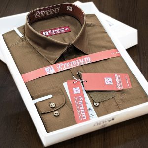 Men’s Full Sleeve Cotton Box Shirt (Shoulder Size : 18) Neck Size : 15.5) Made in Bangladesh