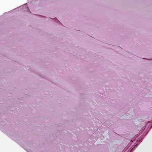 Handloom Jamdani Saree (Count 80) with Blouse pcs