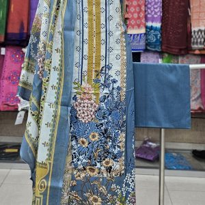 Unstitched Cotton Lawn 3 pcs.10 % off