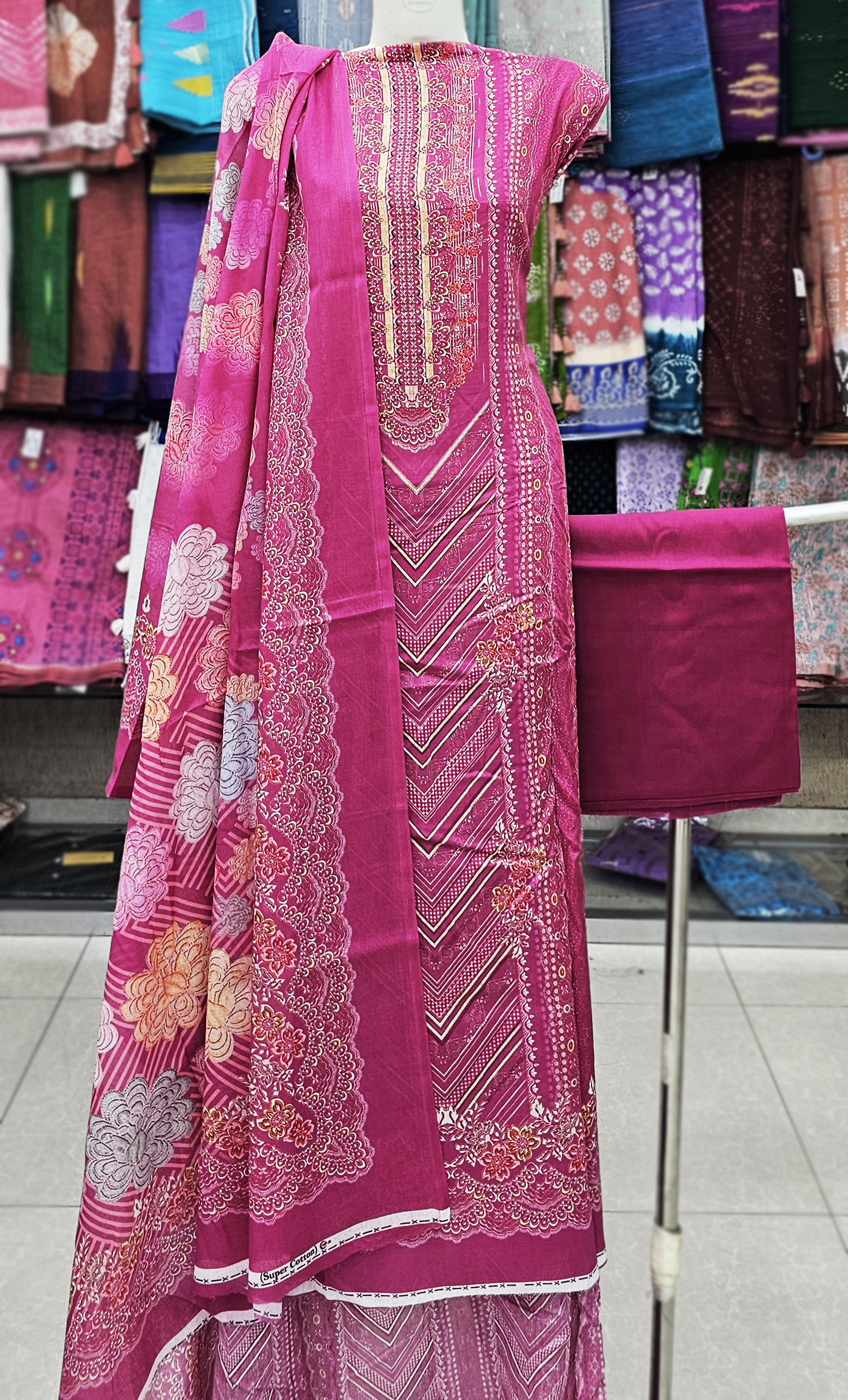 Unstitched Cotton Lawn 3 pcs