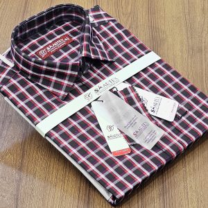 Men’s Half Sleeve Cotton Shirt (Shoulder Size : 18) Neck Size : 15.5)20 % off Made in Bangladesh