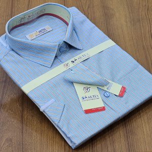 Men’s Half Sleeve Cotton Shirt (Shoulder Size : 18/19) Neck Size : 15.5/16.5) Made in Bangladesh.10 % off