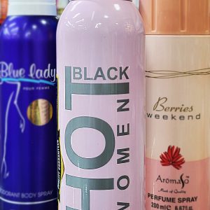 Hot Black Women perfume Body Spray 200 ml (Exp 2/1/2030)