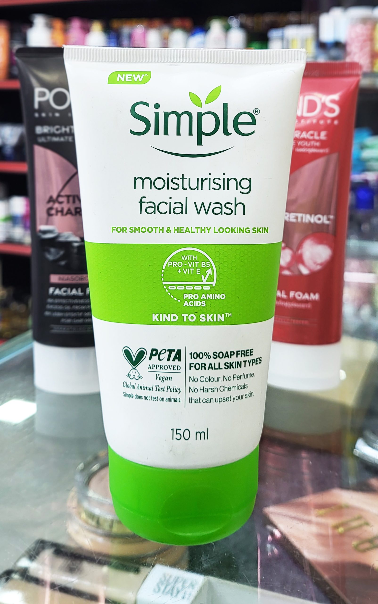Simple moisturing face wash 150 ml (Exp 10/27)