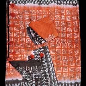 Silk Batik Saree With Blouse Pcs. 30 % off