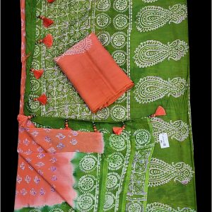 Silk Batik Saree With Blouse Pcs. 30 % off