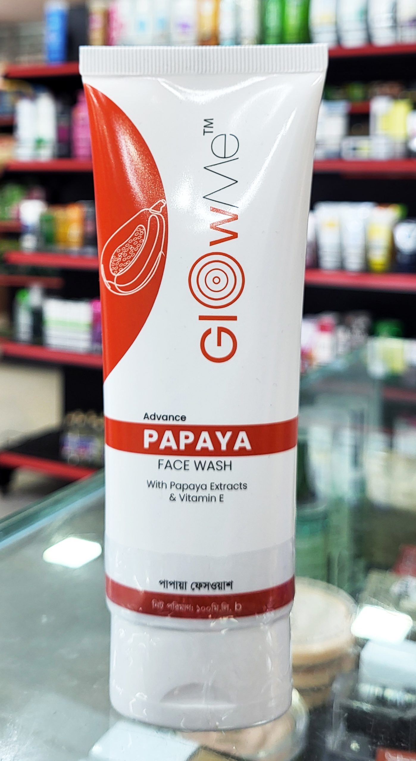 Glow me Papaya Face wash 100 ml (Exp 27/8/28)