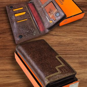 Leather Long Wallet with Box