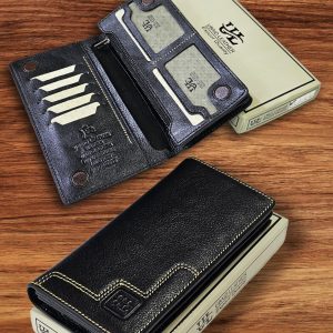 Leather Long Wallet with Box
