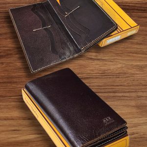 Leather Long Wallet with Box
