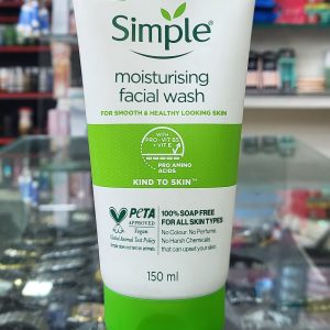 Simple moisturing facial Wash 150 ml .Made in Poland (Exp 10/27)