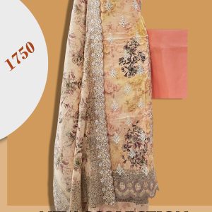 Pakistani Inspired AFROZEH Unstitched 3 pcs Collection .