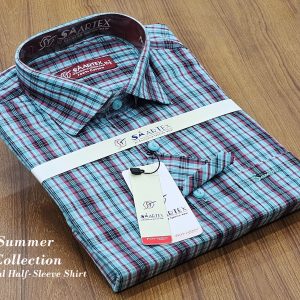 Men's Half  sleeve Cotton Shirt (Shoulder 15.5)