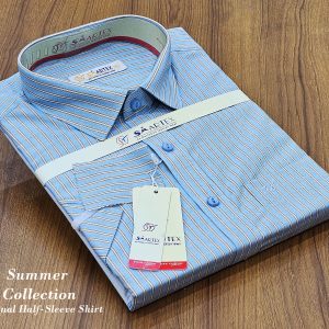 Men's Half  sleeve Cotton Shirt (Shoulder 16.5)