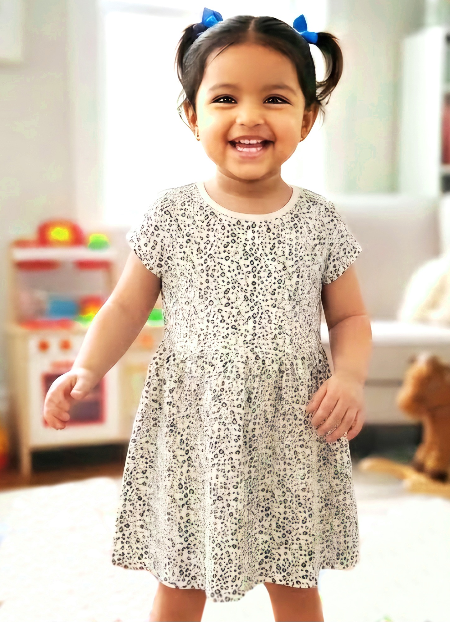 Girls' Short Sleeve Dress (5-6 yr)