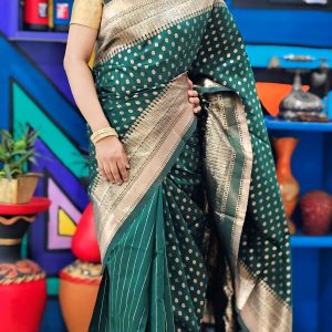Katan Saree with Blouse pcs