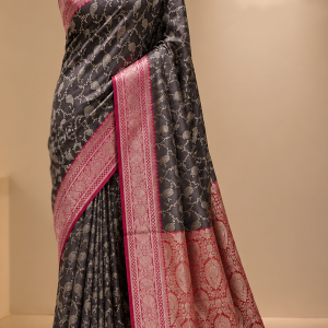 Katan Saree with Blouse pcs
