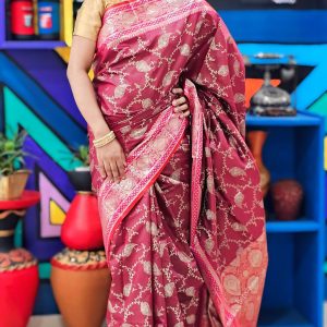 Katan Saree with Blouse pcs