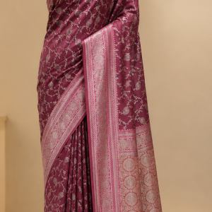 Katan Saree with Blouse pcs