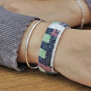 Beadwork bangle (Only Singel pcs)Size 2.6