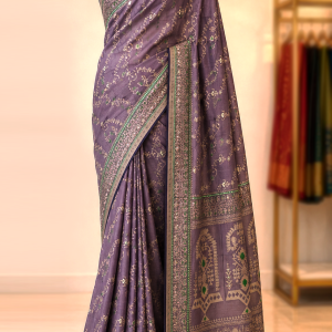 Half Silk Machine Jamdani Saree with Blouse pcs