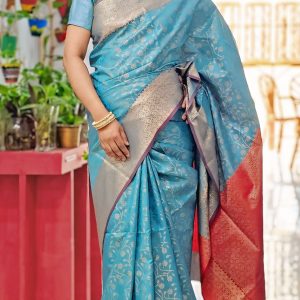 Soft Katan Saree without Blouse pcs.