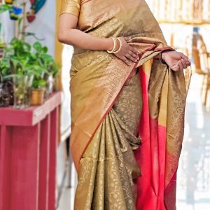 Soft Katan Saree without Blouse pcs.